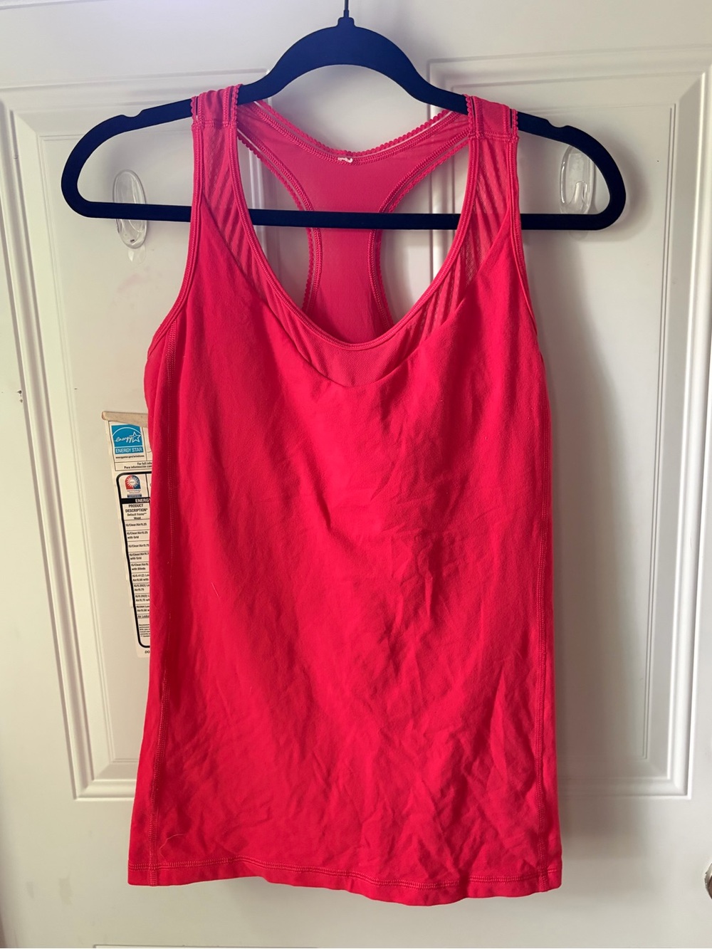 Lululemon Racerback Scalloped Trim Built-In Bra Tank Top